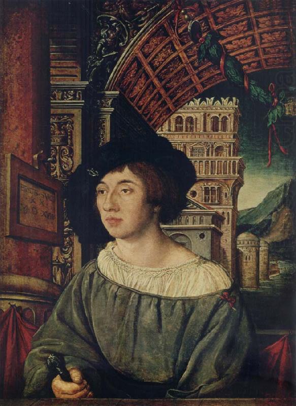 Portrait of a young man, Ambrosius Holbein